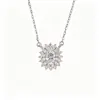 Collar de Piedra Natural Diciembre Birthstone para Mujer Plata S925 Colgante de Piedra de Colores Cruz Europea y Americana Transfronterizo Más Vendido Fábrica al por Mayor