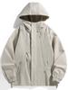 Jaqueta com Múltiplos Zíperes, Estilo Primavera e Outono, Jaqueta Funcional para Trabalho ao Ar Livre à Prova de Vento e Impermeável, Roupa de Exterior Moderna para Homens e Mulheres