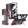 Aplicable a la carcasa del teléfono móvil plegable Samsung Z fol4, carga inalámbrica, soporte magnético para lápiz, soporte creativo z fol3, carcasa protectora