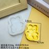 Novo Molde de Silicone em Formato de Urso Ins DIY Chocolate Mousse Decoração de Bolo Urso de Areia Movediça Molde de Cola