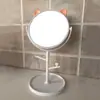 Espelho de Maquiagem Desenho Animado de Mesa Espelho de Penteado de Mesa Espelho Pequeno de Maquiagem Rotativo Grande com Bandeja Espelho de Princesa para Dormitório