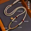 Cuerda Trenzada Hecha a Mano para Colgante de Xizang Marca Buda Thangka Cordón de Alta Calidad Cuerda para Collar de Cera de Abeja Frotada a Mano Cuerda de Algodón Decoración de Estilo Étnico