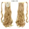 Comercio Exterior Peluca de Cabello Largo Rizado Estilo Europeo y Americano para Mujer con Cinta Mágica Cola de Caballo 56cm 100g Fibra Sintética Postizo de Cola de Caballo Venta al por Mayor en Stock