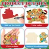 Hombre de Jengibre Navideño Juego de Adornos Colgantes de Madera Estilo Retro Desgastado Hombre de Jengibre Decoración Grande de Madera Decoración Navideña