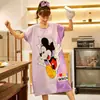 Pijamas para Mulheres, Camisolas de Verão, Roupas Fofas de Estudante Estilo Coreano, Roupas Doces de Casa com Desenho Animado, Camisolas de Verão para Meninas para Usar Fora