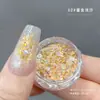 Accesorios de Arte para Uñas Rosa con Purpurina Dorada de Moda 2026 Nuevo Modelo Lentejuelas Irregulares Llamativas Decoración DIY para Uñas Venta al por Mayor