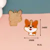 Perro Mascotita de Dibujos Animados DIY Joyería Aleación con Goteo de Aceite Colgante Pendientes Collar Llavero Colgante de Cachorro Accesorios de Joyería