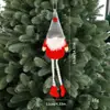 Colgante de Muñeco de Anciano Sin Rostro de Navidad Colgante de Muñeco Creativo Sin Rostro de Navidad Muñeco de Piernas Largas Adornos para Colgar en el Árbol de Navidad