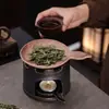Calentador de Velas Cerámico Esencial para Aceites Esenciales Transfronterizo, Difusor de Incienso, Estufa para Tostar Hojas de Té de Salvia, Adorno Artesanal