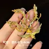 Flor de aleación DIY Ventilador Redondo Paquete de Material Decorativo Ventilador de Boda Árbol de Perlas Ciruelo Chinoiserie Accesorios Nupciales Hechos a Mano