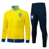 2627 Conjunto de Chaqueta Alemana Otoño e Invierno Italiano Chaqueta de Fútbol Argentina Conjunto de Chaqueta con Cremallera Larga de Brasil