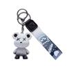 Chaveiro Urso Céu Estrelado Gradiente Boneca Pingente Pvc Urso Camaleão Fofo Desenho Animado Casal Pingente de Bolsa Corrente
