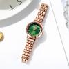 Reloj de Pulsera Elegante de Moda con Placa Pequeña Dorada para Mujer, Trendy Gestuar, Resistente al Agua, Cuarzo