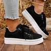 Zapatos de mujer de talla grande transfronterizos europeos y americanos, nuevo estilo otoño 2026, punta redonda, suela gruesa, con cordones, color liso, venta al por mayor de comercio exterior