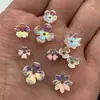 Material para pasador de pelo DIY borla resina antigua chapado UV cuentas de pétalos porosos flor casera pasador DIY hecho a mano