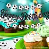 Ba354 Guirnalda de Fútbol Balón Deportes Fiesta Cumpleaños Bandera Guirnalda Banderín Decoración Fiesta Colgante