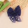 Exquisitos Accesorios de Lazo Estilo Coreano Accesorios para el Cabello de Niños Accesorios para Zapatos Bolsos Ropa Lazo de Malla con Perlas Venta al por Mayor
