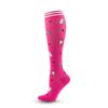 Meias de Compressão para Panturrilha de Comércio Exterior da Amazon com Estampa Floral Meias de Compressão Esportiva para Homens e Mulheres Meias de Compressão Elástica de Alta Pressão