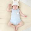 Macacão de Verão para Bebê Roupa Fina para Recém-Nascido Colete de Verão Sem Mangas Masculino e Feminino Moletom Triângulo Roupas Largas para Bebê