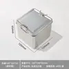 Caja de Lata para Pastel de Piña con Doble Cierre Caja de Hojalata Empaque para Galletas, Tiramisú, Caja de Lata Rectangular Esmerilada
