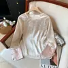 Garantía de Calidad Antienvejecimiento Madre Nuevo Estilo Chino Camisa para Mujer Sentido de Alta Gama Estilo Chino Top Mejorado Ropa para Ceremonia del Té de Nuevo Estilo Top Pequeño