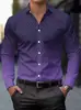 Camisas de Manga Larga para Hombre, Estilo Casual, Modernas y Tendencia, Estampado Digital 3D, Tallas Grandes, Casuales y Versátiles, Exportación Europea y Americana