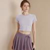 Ropa de yoga de alta calidad para mujer, tops deportivos, camiseta de manga corta, secado rápido, ajustada, para Pilates, entrenamiento, ropa de ejercicio, verano
