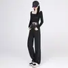 Jeans de Pierna Ancha con Forro de Polar que Cubren la Cadera para Mujer Otoño e Invierno 2024 Nuevos de Cintura Alta Sueltos Adelgazantes Pantalones Rectos Cortos Estrechos
