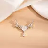 Pingente Estilo Europeu e Americano Transfronteiriço Flor Sorridente de Zircônia Corrente para Clavícula Moda Luxo Leve Elegante High-End Colar Venda Direta de Fábrica