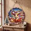 Adornos Navideños 5D Transfronterizos con Diamantes de Forma Irregular, Decoraciones DIY Festivas, Reno de Halloween, Papá Noel, Cascanueces, Nieve