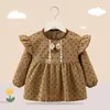 Ropa de abrigo infantil estilo princesa para otoño e invierno, babero para bebé para comer, delantal impermeable y resistente a las manchas, diseño reversible para bebés y niños pequeños