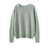Suéter de Cachemira para Mujer 100% Cachemira Pura Nuevo Cuello Redondo Casual Más Fácil de Combinar Jersey de Punto Suéter Cálido