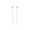 Pendientes de circonita de plata S925 para mujer, ligeros y lujosos, con borlas, de alta calidad, estilo coreano, elegantes, de nicho, sencillos.