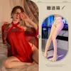 Lingerie Sexy com Tecido Transparente, Camisola Transparente, Hanfu Exótico de Estilo Antigo, Role-Playing de Jiling'Er na Cama