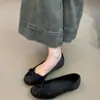 Primer Encuentro con Zapatos de Ballet Estilo Hada Suave Primavera 2026 Francés Elegante Moño Redondo Punta Redonda Tacón Bajo