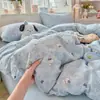 Juego de ropa de cama de algodón puro Clase A, nuevo modelo 2026, funda de edredón 100% algodón, sábana plana, sábana ajustable, juego de tres piezas para dormitorio de estudiante 3