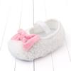 Novos Sapatos de Princesa Peludos para Bebê Sapatos de Bebê Solado Macio Antiderrapante Sapatos para Crianças Pequenas Sapatos de Bebê Atacado 2419