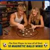 Juego Magnético de Fútbol con Cuerda 20 Piedras con Forma de Balón de Fútbol Juegos Divertidos de Puzzle y Estrategia para Noche de Juegos en Familia, Fiesta, Viaje