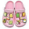 Zapatos de Cueva Decorativos de Pan Tostado de Dibujos Animados Lindos, Hebilla para Zapatos de Flor, Pegamento Suave de PVC, Accesorios para Zapatos de Jardín, Joyería al por Mayor