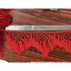 Encaje de Borla Tejido a Mano Encaje de Flecos Triangulares Pequeños Accesorios para Disfraces de Danza Latina
