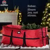 A bolsa de armazenamento de árvore de Natal mais vendida da Saisheng, de 2,7 metros, bolsa de armazenamento de decoração de Natal de alta capacidade em tecido Oxford 600D