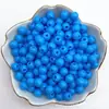 Cuentas redondas de acrílico de 4/6/8 mm, agujero recto, color sólido, material para abalorios hechos a mano DIY, cuentas lisas, cadena para teléfono móvil, cuentas sueltas