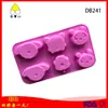 Más de 6 incluso elefante panda molde de silicona molde para gelatina mano rápida comer molde para hielo resistente a altas temperaturas fácil de limpiar reutilizable