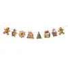 Set de Decoración Navideña Transfronterizo de Hombre de Jengibre Banner de Feliz Navidad Adorno de Panal Espiral