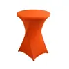 Venda Direta de Fábrica Capa para Mesa de Bar Cor Sólida Toalha de Mesa Alta para Mesa de Banquete Cocktail Mesa Alta Elástica Ajustável Capa para Mesa Redonda