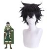 Peluca Cosplay de Pelo Corto Negro con Vuelco de Master Shengda Shield's Brave List Yagu Shangwen