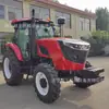 Trator de quatro rodas de alta potência de grau de exportação, equipado com uma variedade de implementos agrícolas, uma solução completa para tratores agrícolas potentes