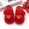 2022 novos sapatos de bebê cor sólida sapatos de bebê femininos 0-1 anos sapatos infantis sola macia sapatos de princesa 3-6-9-11 meses