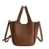Bolsa de Mão Pequena Retrô Elegante e Simples de Nicho para Mulheres, Nova Bolsa Transversal para o Trabalho Primavera 2026, Bolsa Tote Pequena Estilo Balde