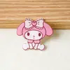 Broche de Acrílico Desenho My Melody Acessório para Mochila Emblema Sanrio Pequeno Presente Criativo